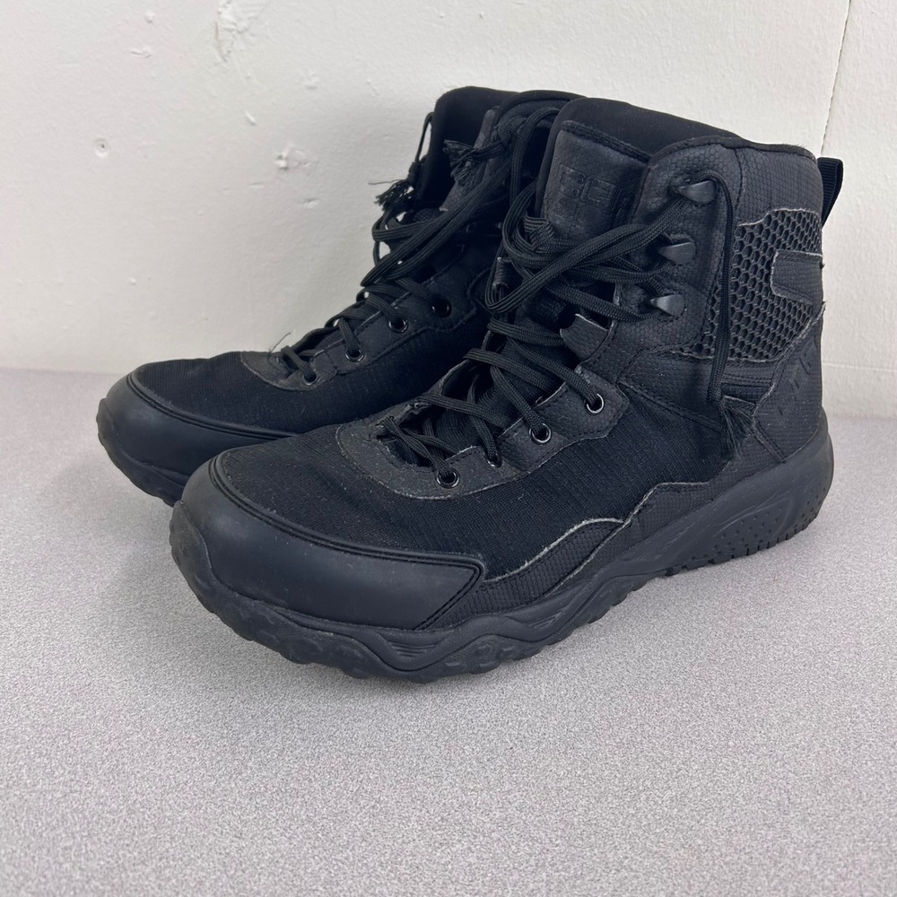 CQR‎ Tactical Duty Boots Mens 10.5 Black Lightweight Mid Top BT102-ATC